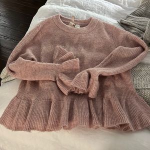 ruffle h&m sweater
